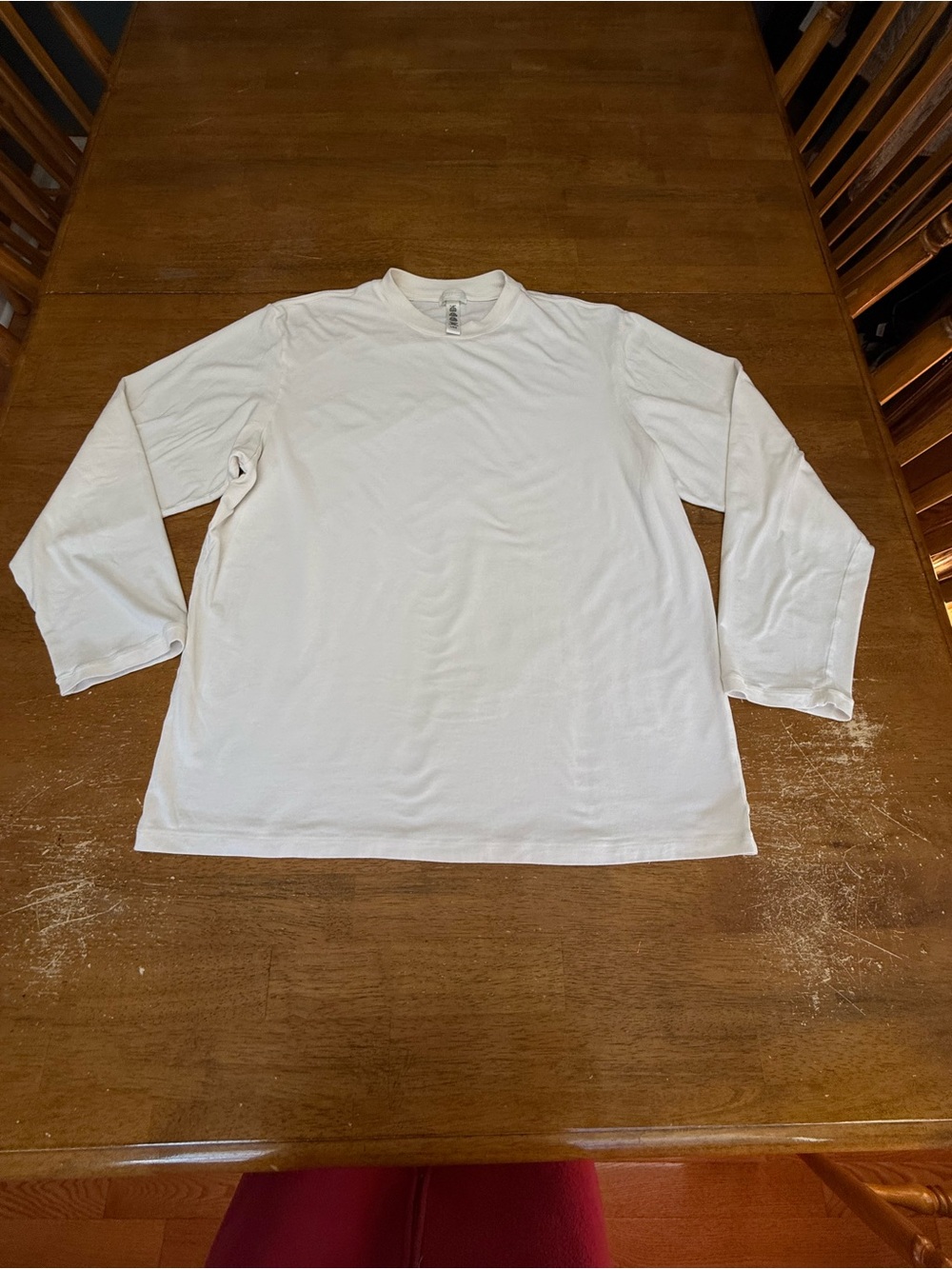 SKIMS White Long-Sleeve Crewneck Tee